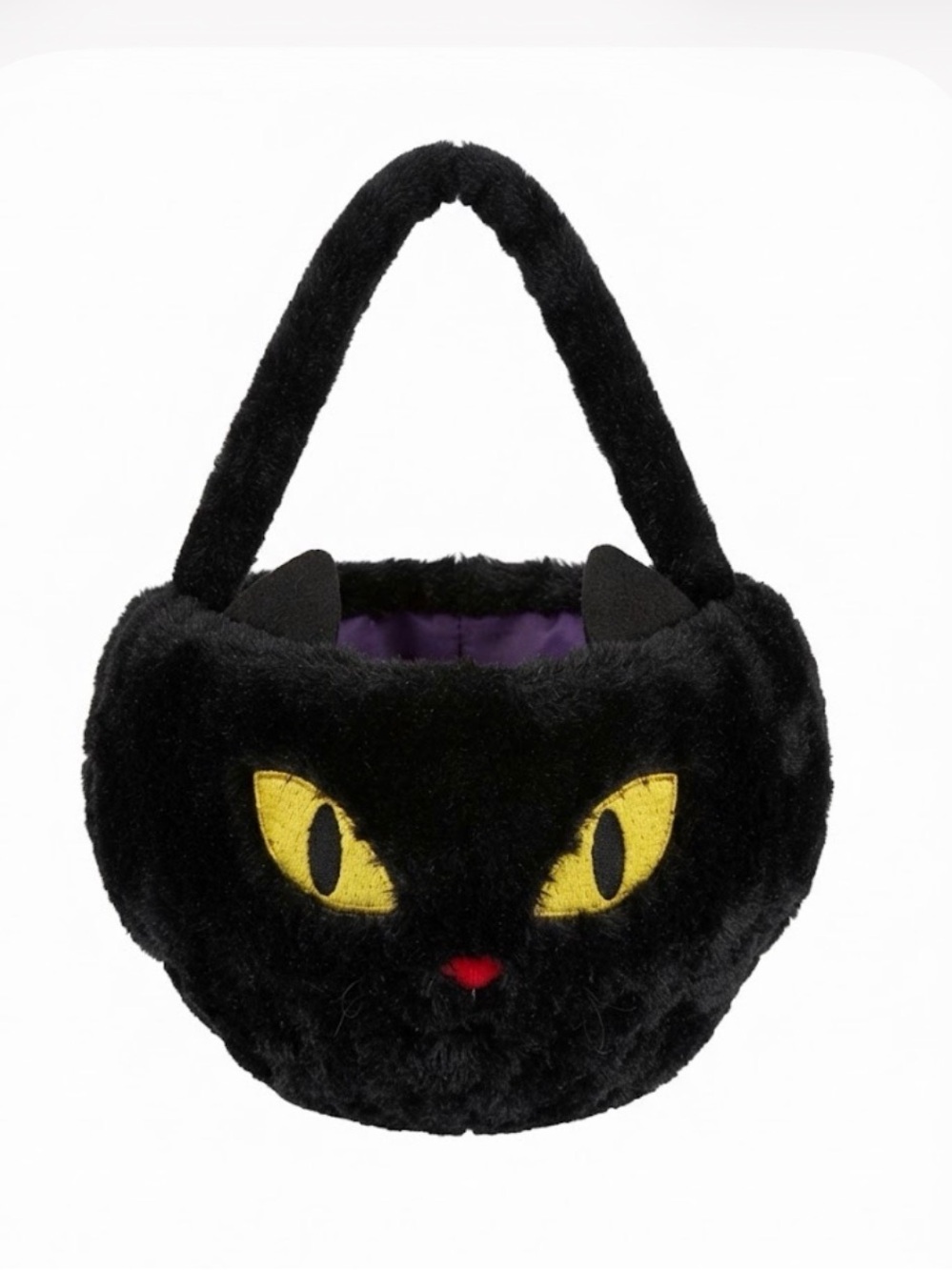 Cat ⚜️🐈⬛⚜️ Plush Black Halloween Candy Bucket Bag